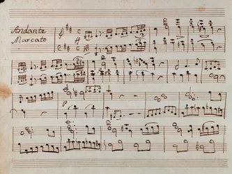 Première page de la partition réduite pour piano de Tancredi, opéra de Gioacchino Rossini