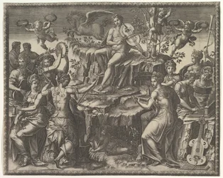 Apollon et les Muses, vers 1557