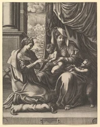 Le mariage mystique de Sainte Catherine, vers 1555-56