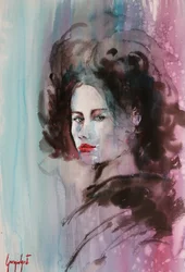 Femme expressive à l