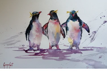 Les amis pingouins espiègles