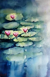 Lys roses sereins