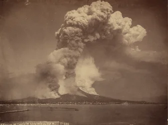 Mont Vésuve, actif, 1872
