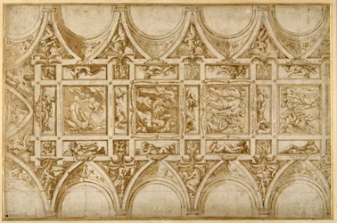 Conception pour le plafond du réfectoire du Collège des Jésuites à Cortona