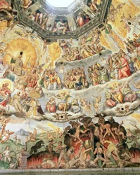 Le Jugement dernier, détail de la coupole du Duomo, 1572-79