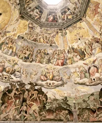 Le Jugement dernier, détail de la coupole du Duomo, 1572-79