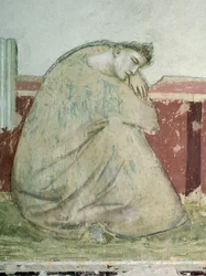 Apparition de Saint François à Saint Antoine, fresque (détail), Basilique Santa Croce, Chapelle Bardi, Florence, 1325-1330
