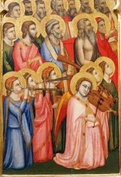 Anges jouant des instruments de musique (détail)