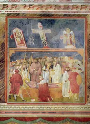 Saint Jérôme vérifiant les stigmates sur le corps de Saint François, 1296-97