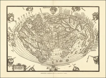 Carte du monde de 1540 par Giovanni Andrea Vavassore