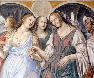 Florent envoie des prostituées au monastère (détail)