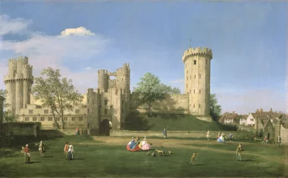 Château de Warwick, façade est depuis la cour, 1752