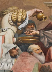 Allée centrale, troisième travée sud, montée au Calvaire, Il Pordenone