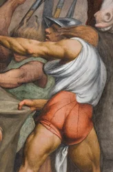 Nef centrale, troisième travée sud, Montée au Calvaire, Il Pordenone