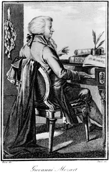 Wolfgang Amadeus Mozart, compositeur autrichien, vers 1784-1827