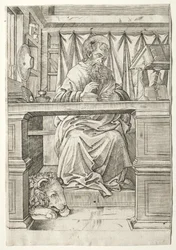Saint Jérôme dans son étude