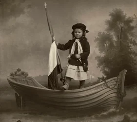 Portrait de Lidia Mastracchio avec drapeau