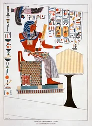 Fresque des tombes royales à Thèbes, 1820