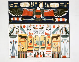 Fresque des tombes des rois à Thèbes, 1820