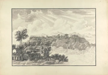 Vue inachevée du Palatin à Rome