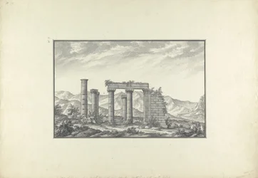 Vue des ruines d