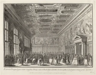 Réception par le Doge des ambassadeurs étrangers dans la Sala del Collegio, 1763-1766