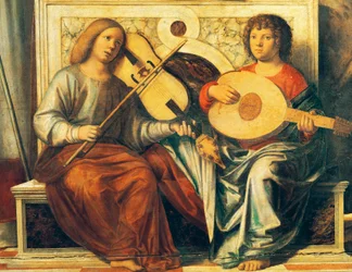Chérubins jouant des instruments de musique