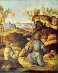 Saint François recevant les stigmates (huile sur panneau)