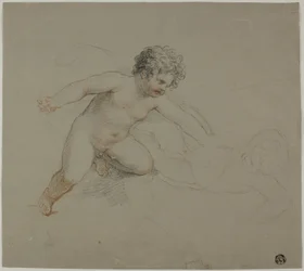 Deux Putti se battant