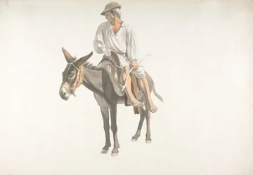 Paysanne sur un âne, vers 1783-87