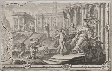 Nuova pianta di Roma data in luce da Giambattista Nolli l’année MDCCXLVII, connue sous le nom de La Pianta Grande di Roma