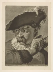 Homme au chapeau à plumes