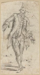 Un gentilhomme avec une canne