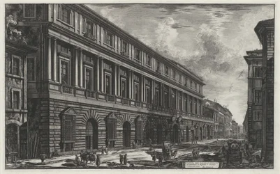 Vue du Palazzo Stopani (tirée de : Vedute di Roma)