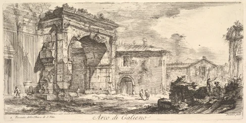 Arc de Galienus. 1. Façade de l