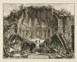 Restes du Temple du Dieu Canopus à la Villa Hadriana à Tivoli