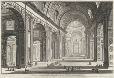 Intérieur de la basilique Saint-Pierre au Vatican