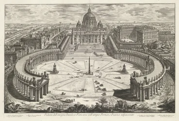 Place Saint-Pierre avec la basilique Saint-Pierre au Vatican