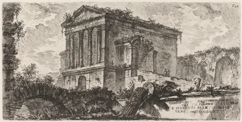 Temple de Clitumno entre Foligno et Spoletti