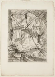Le Pont-levis, planche 7 des Prisons imaginaires