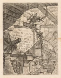 Les Prisons : Page de titre -- Intérieur d
