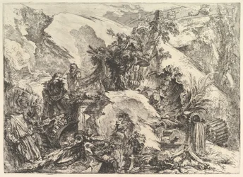 Les Squelettes, de Grotteschi (Grotesques), vers 1748