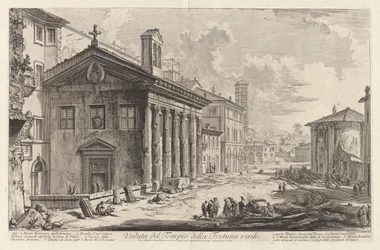 Vue du Temple de Fortuna Virilis. Aujourd