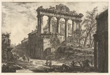 Veduta del Tempio detto della Concordia, de Vedute di Roma