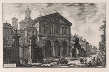 Vue de la Basilique de S. Sebastiano fuori delle mura de Rome, sur la Via Appia