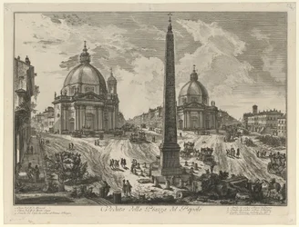 Vue de la Piazza del Popolo