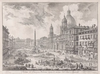 Veduta di Piazza Navona sopra le rovine del Circo Agonale, de Vedute di Roma