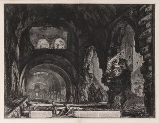 Vue intérieure de la Villa de Mécène