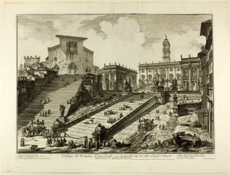 Vue de la colline du Capitole avec les marches de l