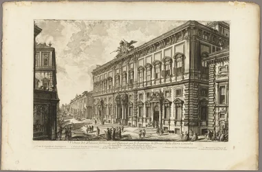 Vue du Palazzo della Consulta sur le Quirinal abritant le Secrétariat papal, des vues de Rome